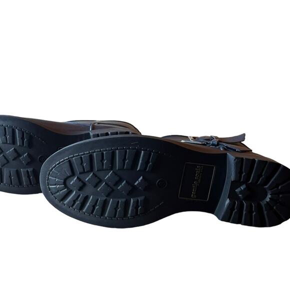 Gentle Souls by Kenneth Cole Best Fun Rain Boots Navy Size 8 Pull-On Ankle - Picture 8 of 8